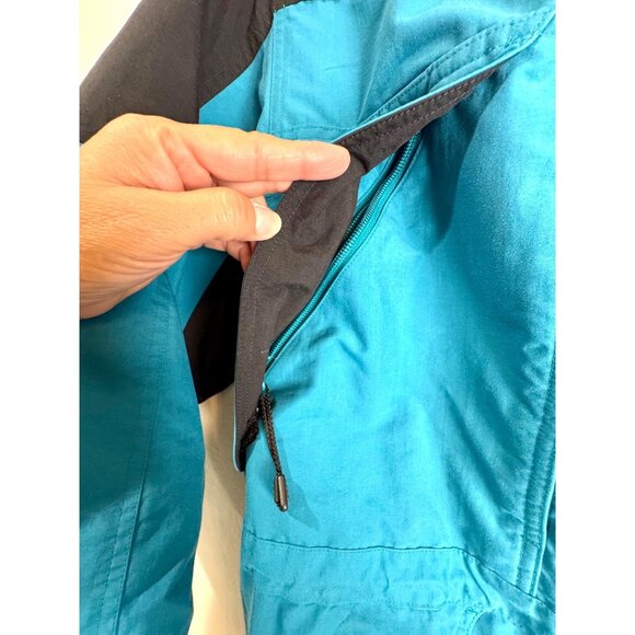LL Bean Parka Women's Regular Jacket Size M Teal Black LiteLoft Insulated Parka - Picture 5 of 7